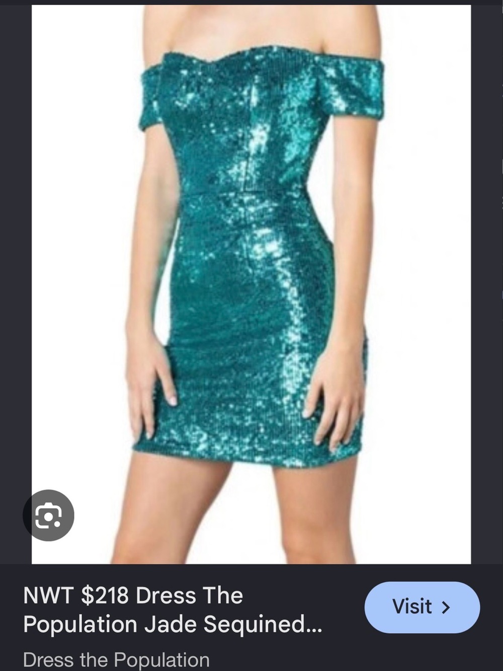 Dress the population Jade mini dress